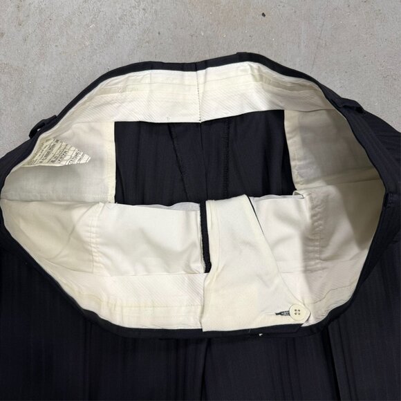 Ermenegildo Zenga Suit "Z Zegna" City Fit Striped Navy Blue 2pc Wool 44L 38x32 - Picture 11 of 12